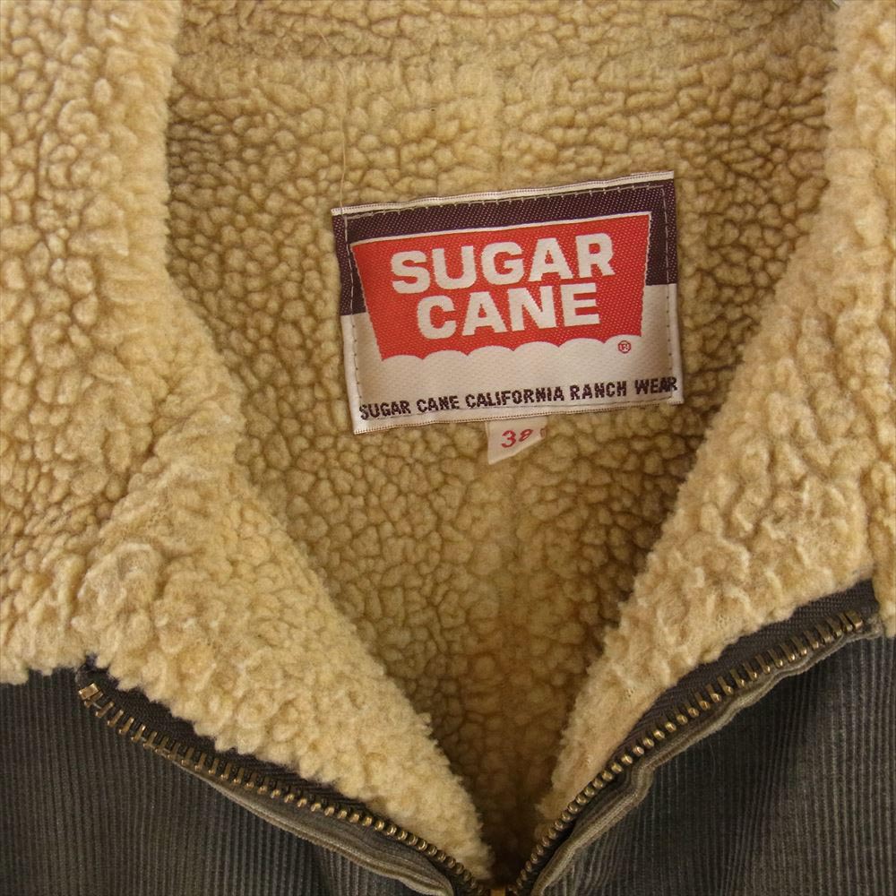 SUGAR CANE シュガーケーン M11897 ボア コーデュロイ ジャケット カーキ系 38【中古】