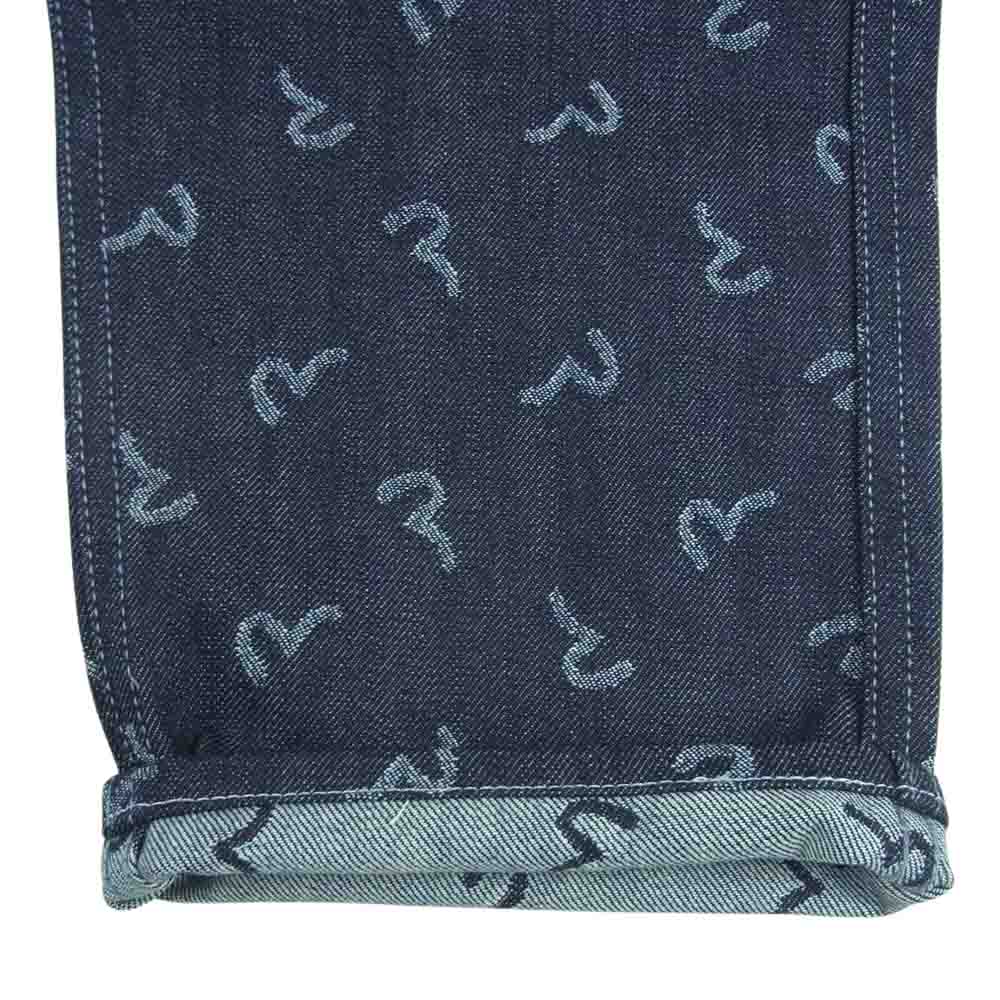 EVISU エヴィス Lot5500 カモメ ペイント デニム パンツ コットン 日本製 インディゴブルー系 34【中古】