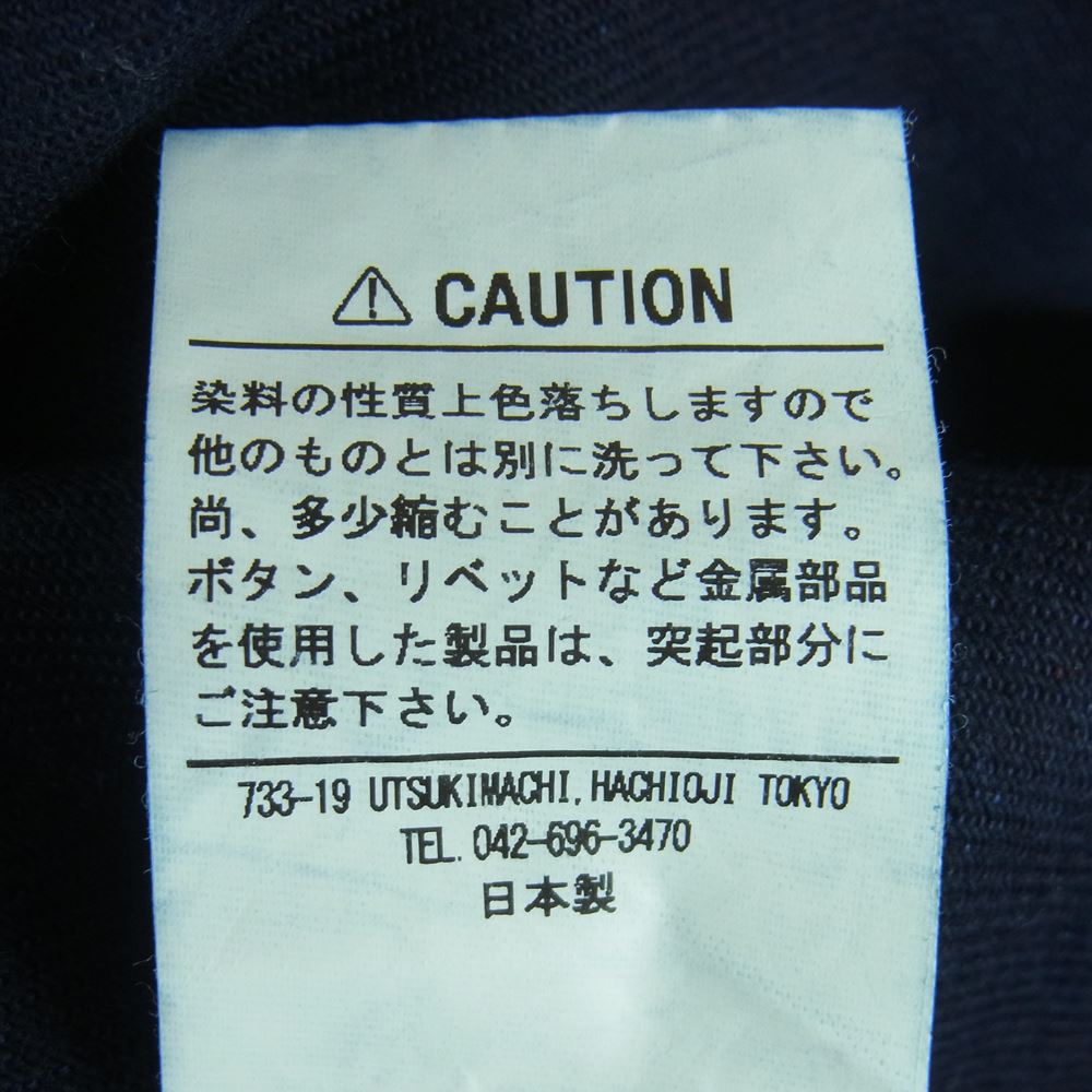 IRON HEART アイアンハート IHSH-266 12oz Wabash Work Shirt ウォバッシュ ワーク 長袖 シャツ ネイビー系 L【美品】【中古】