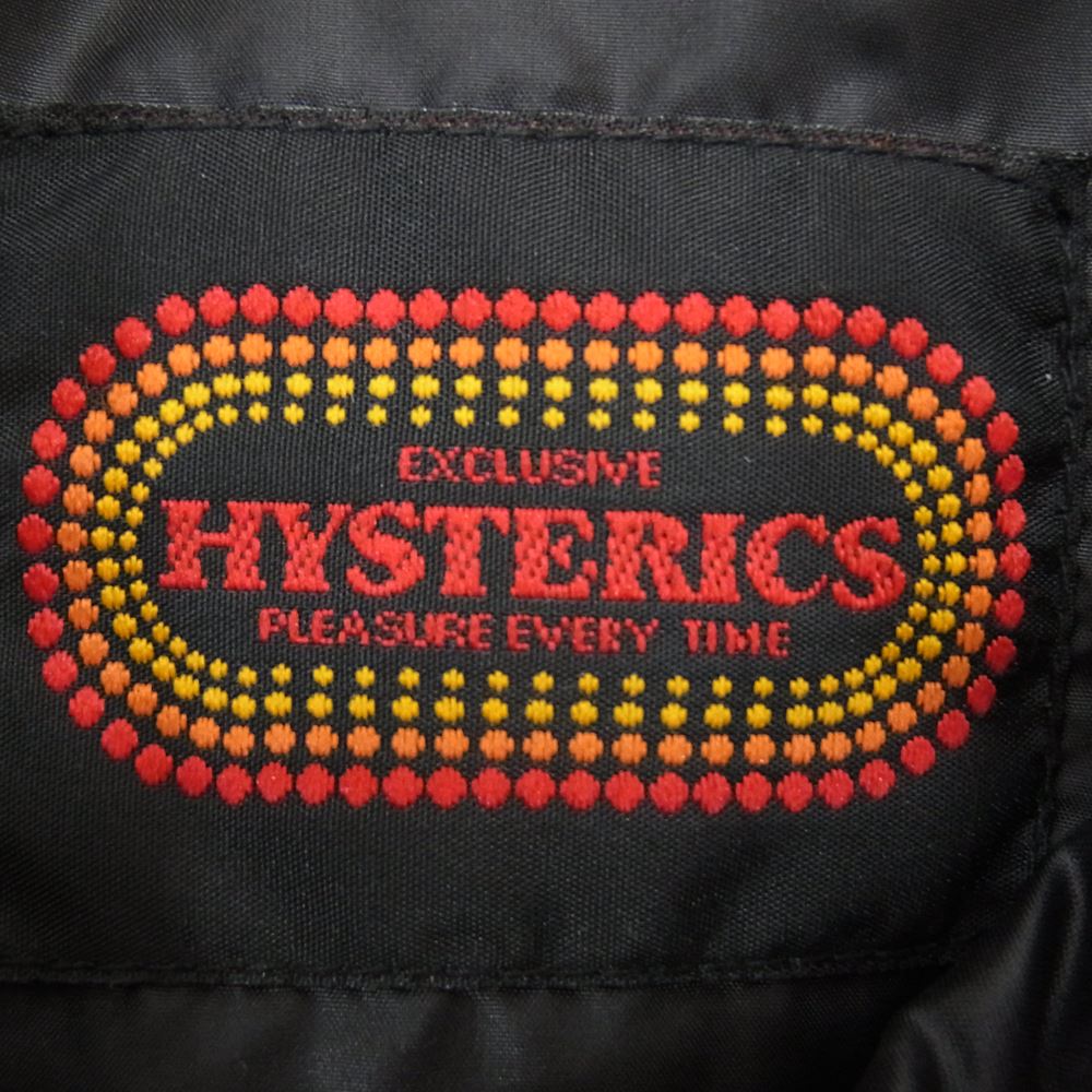 HYSTERIC GLAMOUR ヒステリックグラマー 2AV-9300 PRIMALOFT プリマロフト ワッペン付 中綿 ベスト ブラック系 FREE【中古】