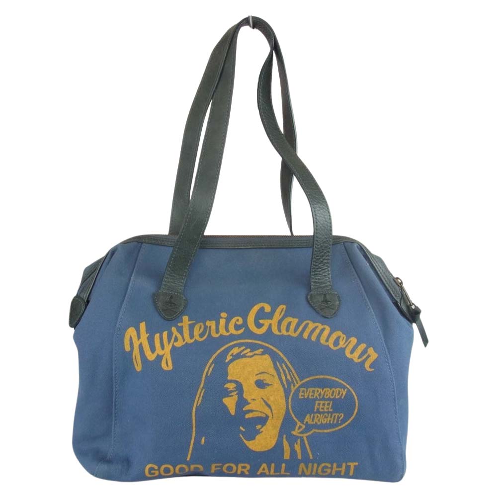 HYSTERIC GLAMOUR ヒステリックグラマー ボストン バッグ ネイビー系【中古】