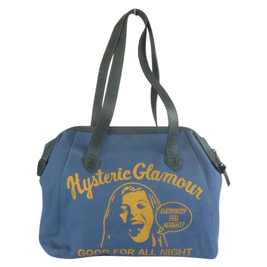 HYSTERIC GLAMOUR ヒステリックグラマー ボストン バッグ ネイビー系【中古】