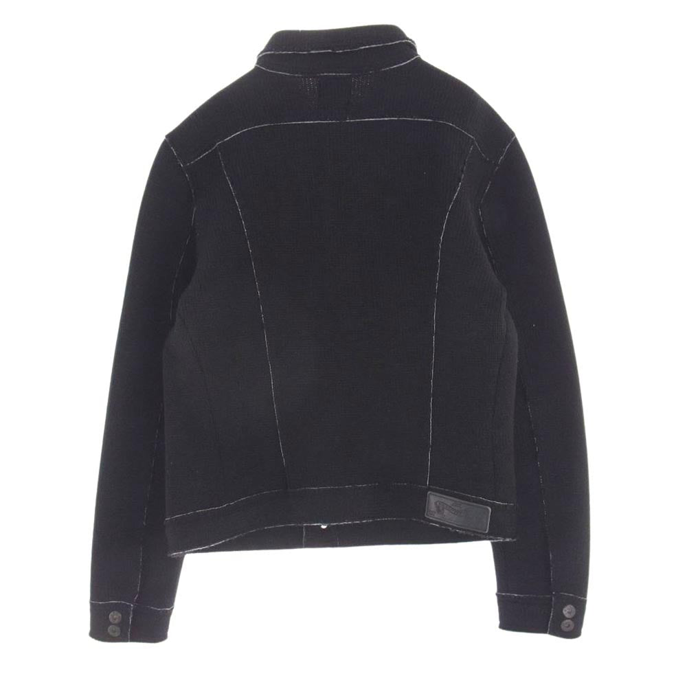 DIESEL ディーゼル ニット トラッカー ジャケット ブラック系 M【中古】