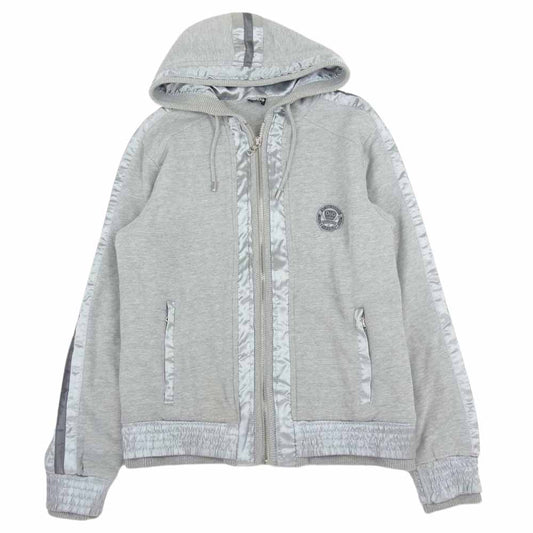 D&G ディーアンドジー サテン切替 スウェット ジップ ブルゾン グレー系 M【中古】