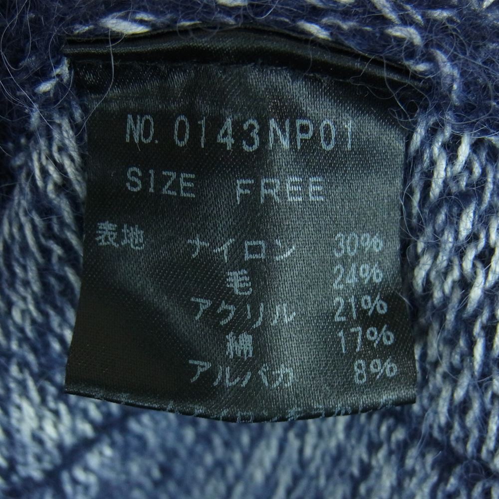 HYSTERIC GLAMOUR ヒステリックグラマー 0143NP01 アルパカ混 ウール パンツ ネイビー系 FREE【中古】