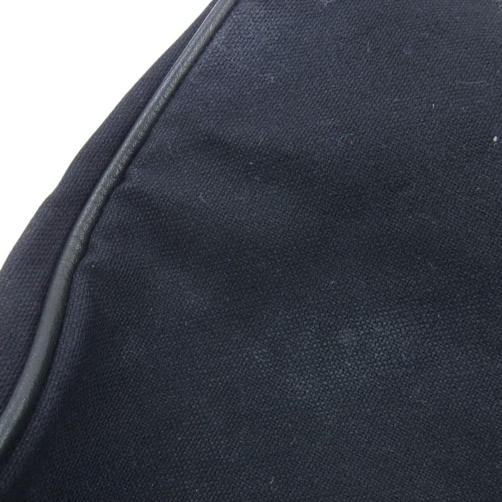 HYSTERIC GLAMOUR ヒステリックグラマー レザー フラップ付 キャンバス バッグ ブラック系【中古】