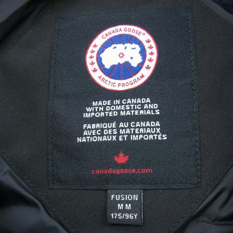 CANADA GOOSE カナダグース 3400MA サザビーリーグタグ SANFORD PARKA FF サンフォードパーカ ダウンジャケット フュージョンフィット ブラック系 M【新古品】【未使用】【中古】