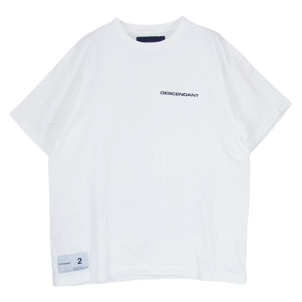 DESCENDANT ディセンダント バックプリント ヨット ロゴ Tシャツ 半袖 ホワイト系 2【中古】