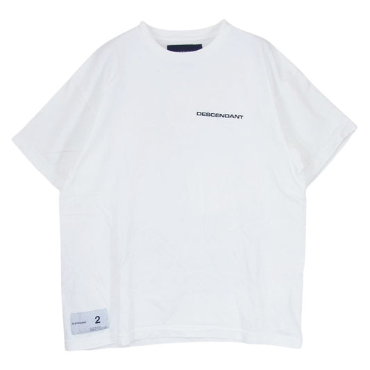 DESCENDANT ディセンダント バックプリント ヨット ロゴ Tシャツ 半袖 ホワイト系 2【中古】