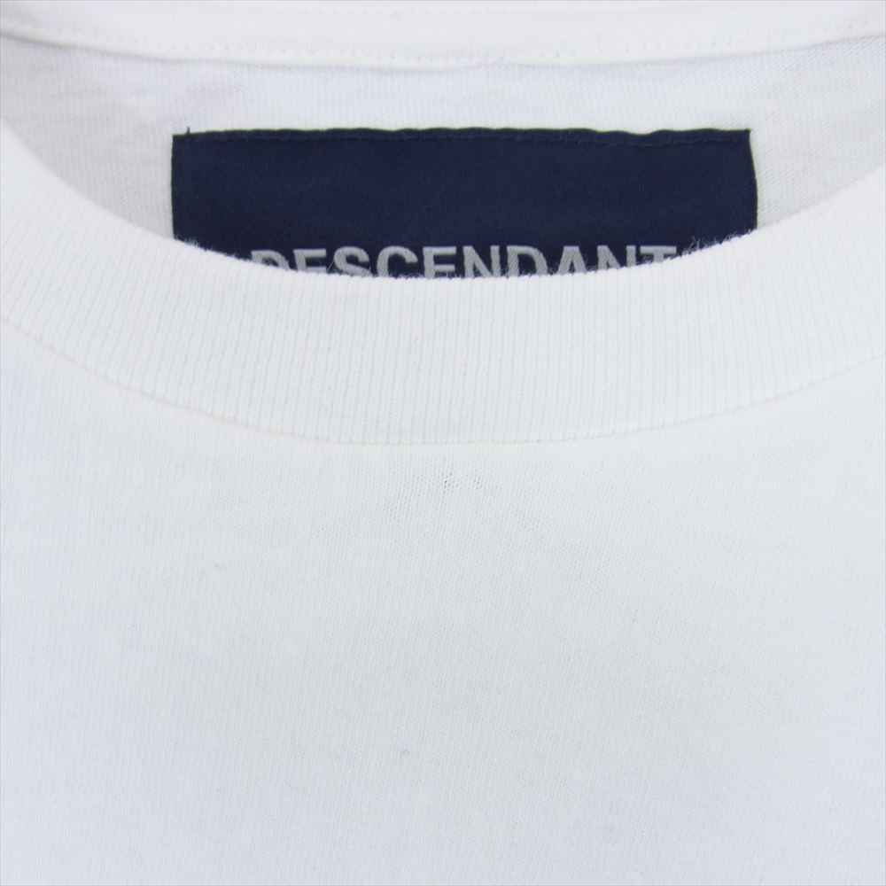 DESCENDANT ディセンダント バックプリント ヨット ロゴ Tシャツ 半袖 ホワイト系 2【中古】