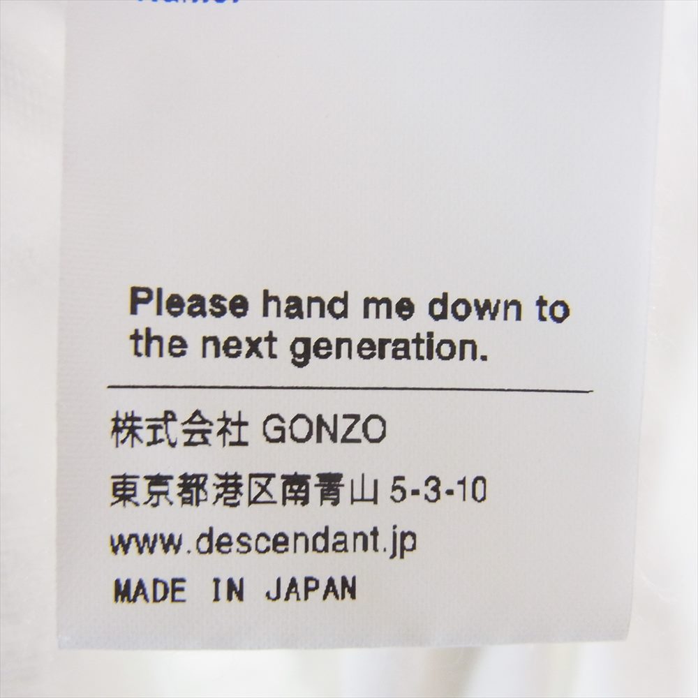 DESCENDANT ディセンダント バックプリント ヨット ロゴ Tシャツ 半袖 ホワイト系 2【中古】