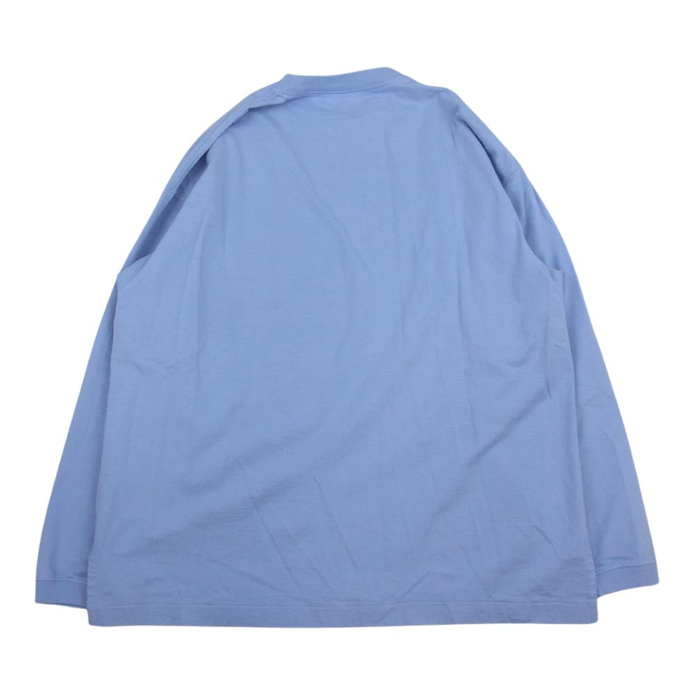 Ron Herman ロンハーマン 3120900164 Wide Crew Neck Long Sleeve Tee ワイド クルーネック ロングスリーブ 長袖 Tシャツ ロンT ブルー系 M【中古】