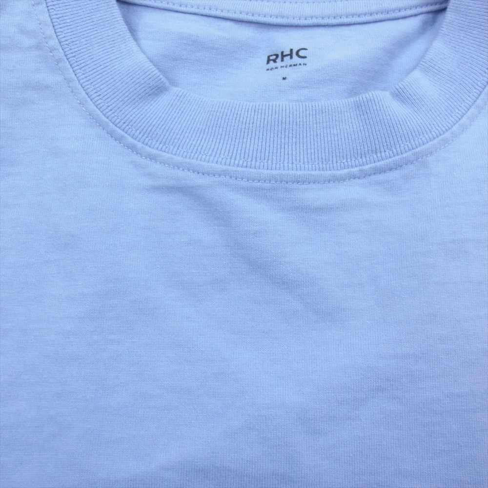 Ron Herman ロンハーマン 3120900164 Wide Crew Neck Long Sleeve Tee ワイド クルーネック ロングスリーブ 長袖 Tシャツ ロンT ブルー系 M【中古】