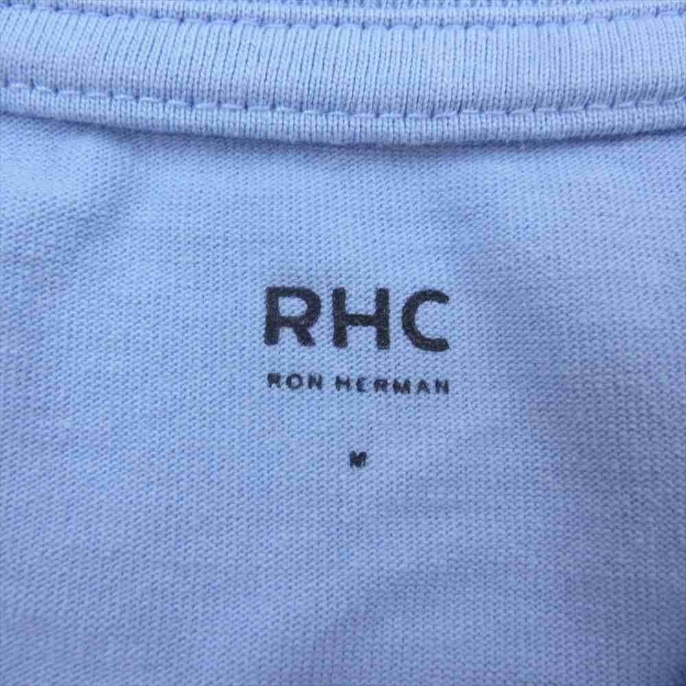 Ron Herman ロンハーマン 3120900164 Wide Crew Neck Long Sleeve Tee ワイド クルーネック ロングスリーブ 長袖 Tシャツ ロンT ブルー系 M【中古】