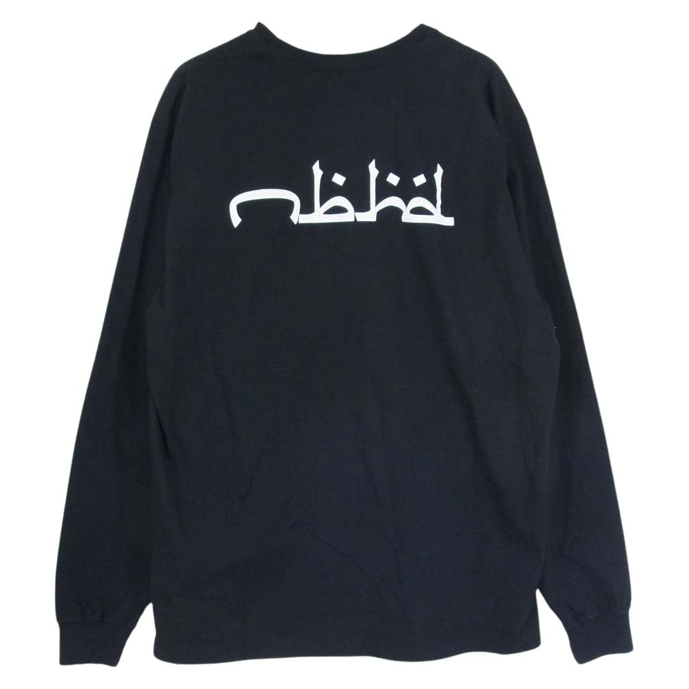 NEIGHBORHOOD ネイバーフッド アラビア ロゴ プリント ロングスリーブ 長袖 Tシャツ ロンT ブラック系 M【中古】