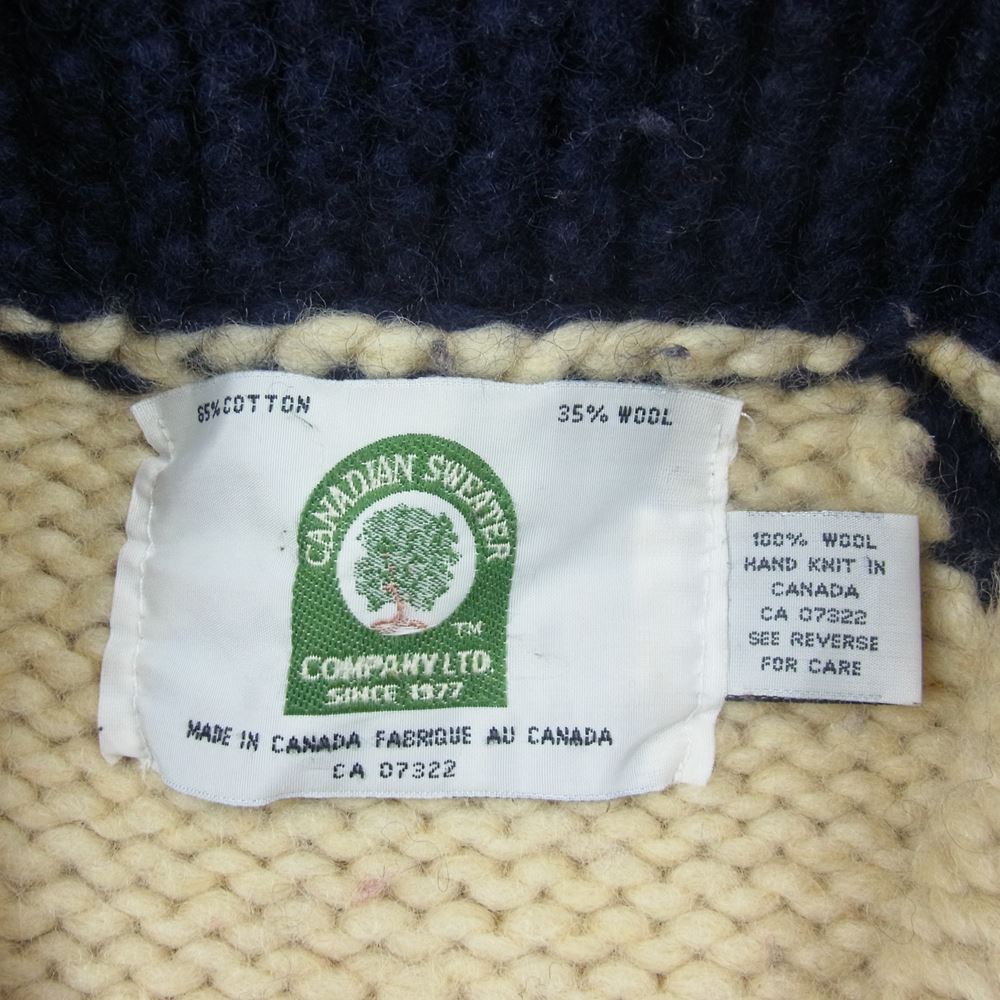 カナディアンセーター ナンバリング12 カウチンニット セーター