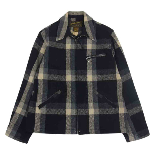 CUSHMAN クッシュマン Lot.21301 Outerwear by Cushman フルジップ ブロックチェック ジャケット ブラック系 M【中古】