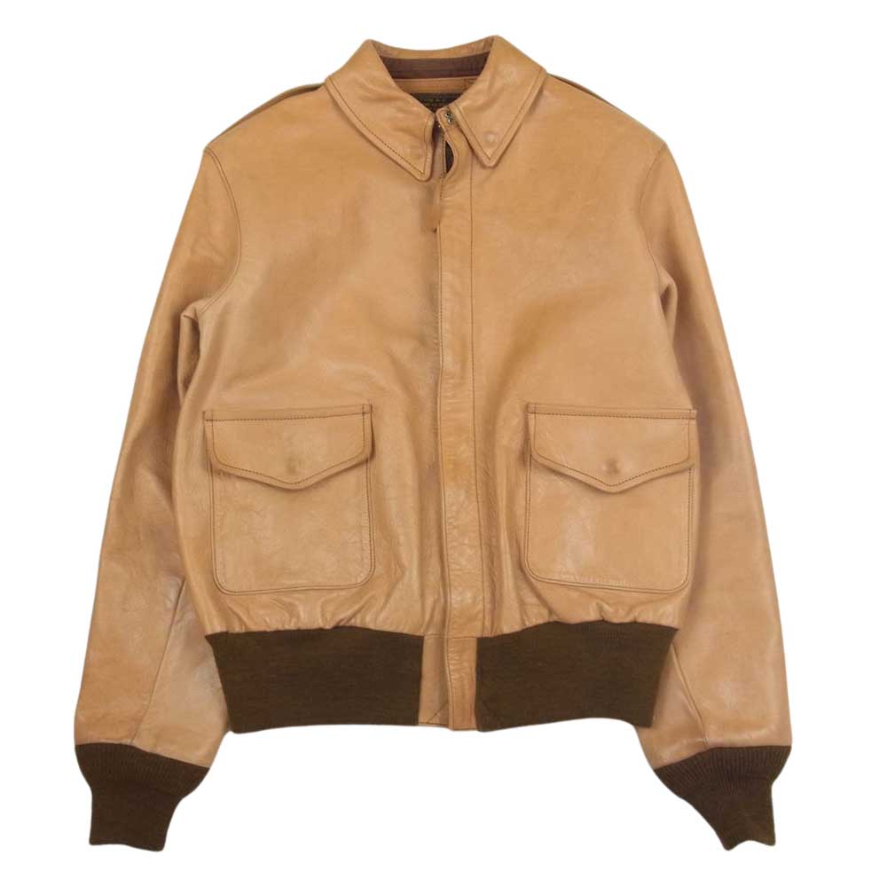 Buzz Rickson's バズリクソンズ TYPE A-2 NO.30-1415 レザー フライトジャケット 36 ベージュ系 36【中古】