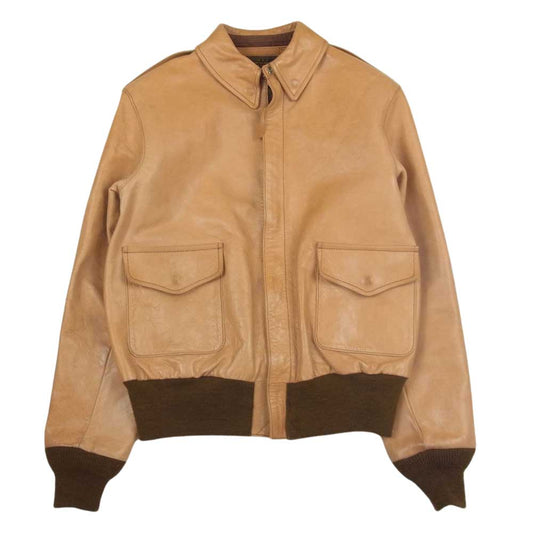 Buzz Rickson's バズリクソンズ TYPE A-2 NO.30-1415 レザー フライトジャケット 36 ベージュ系 36【中古】