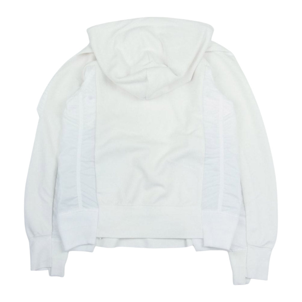 Sacai サカイ CW2419 × NIKE ナイキ NRG HOODIE フーディ プルオーバー パーカー ホワイト系 XS【中古】