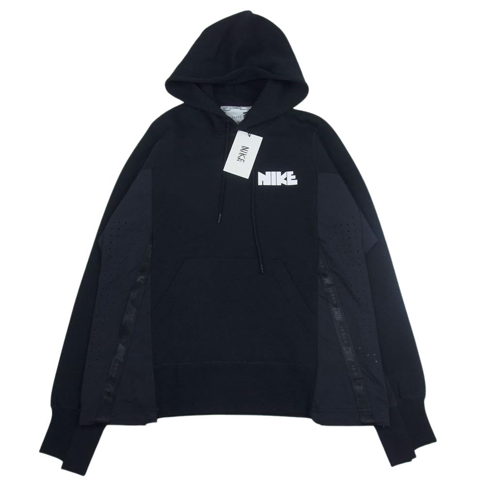Sacai サカイ CZ4695 × NIKE ナイキ NRG HOODIE フーディ プルオーバー パーカー ブラック ブラック系 XS【美品】【中古】