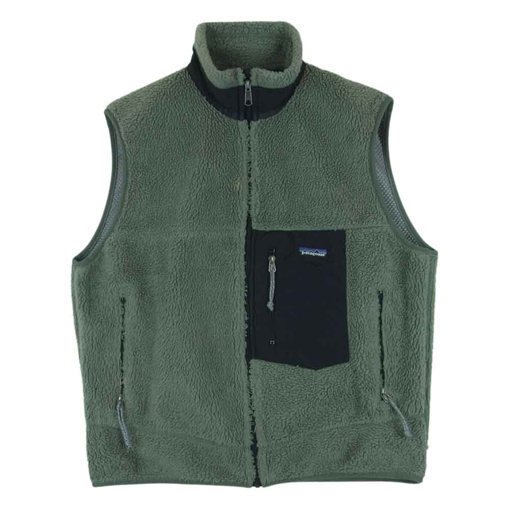 patagonia パタゴニア 23044 CLASSIC RETRO X VEST クラシック レトロX ベスト フリース グレイッシュグリーン系 L【中古】