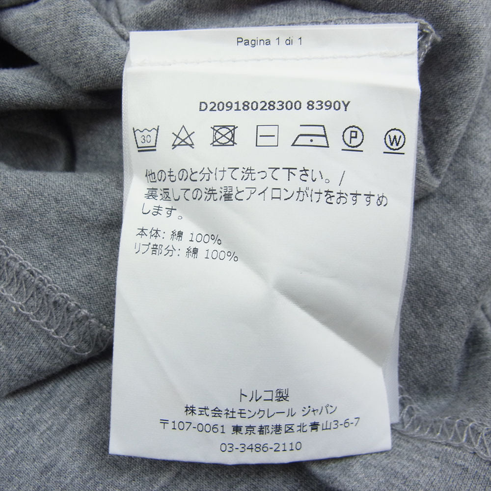 MONCLER モンクレール 18SS D20918028300 8390Y MAGLIA T-SHIRT Tricolor Rib トリコロールリブ Tシャツ L【美品】【中古】