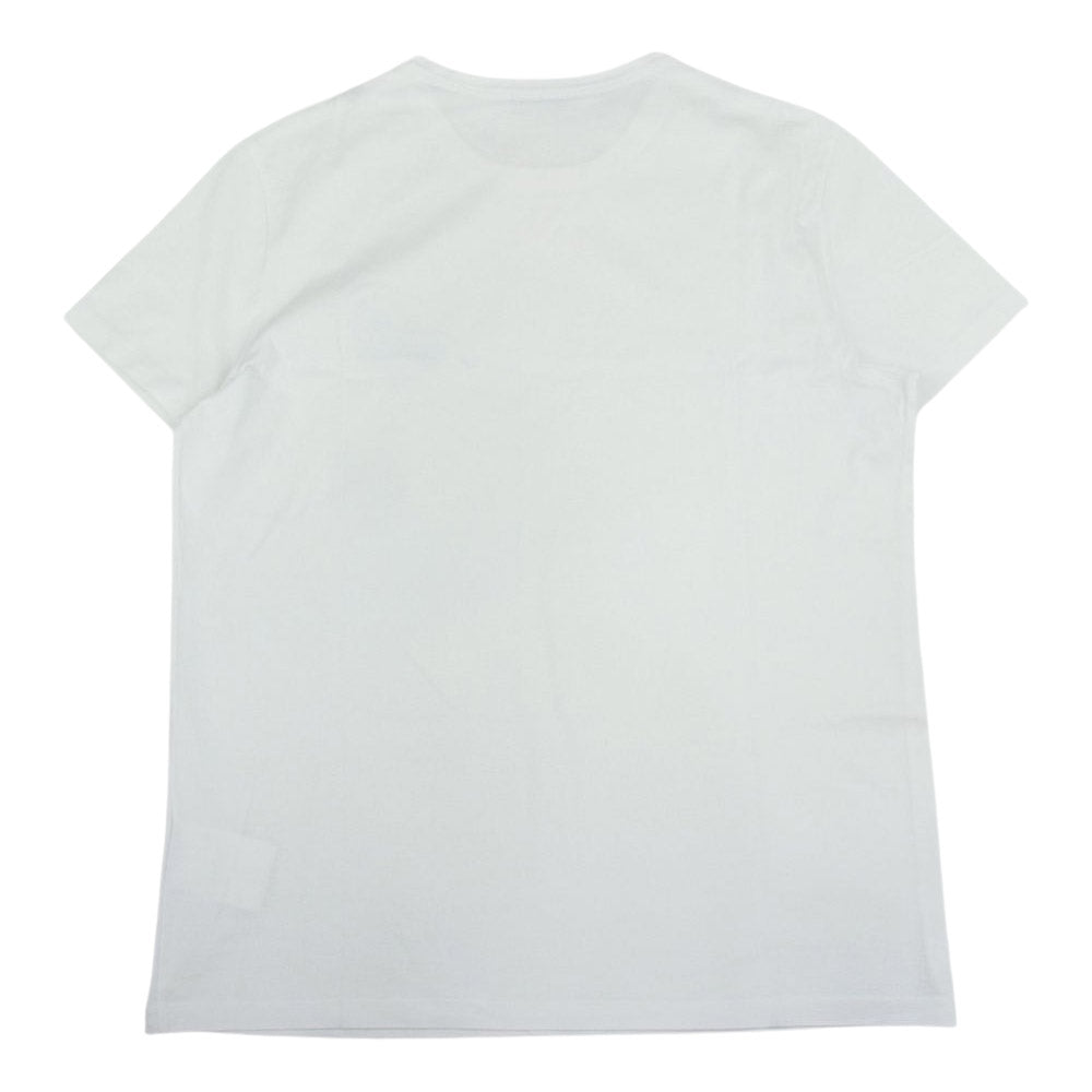 MONCLER モンクレール 19SS D10918032500 8390Y MAGLIA T-SHIRT ダブルロゴワッペン付 クルーネック 半袖 Tシャツ ホワイト系 L【美品】【中古】