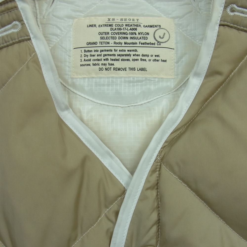 ロッキーマウンテンフェザーベッド 290-192-18 CRAND TETON リバーシブル ナイロン ベスト ホワイト系 ベージュ系 XS【中古】