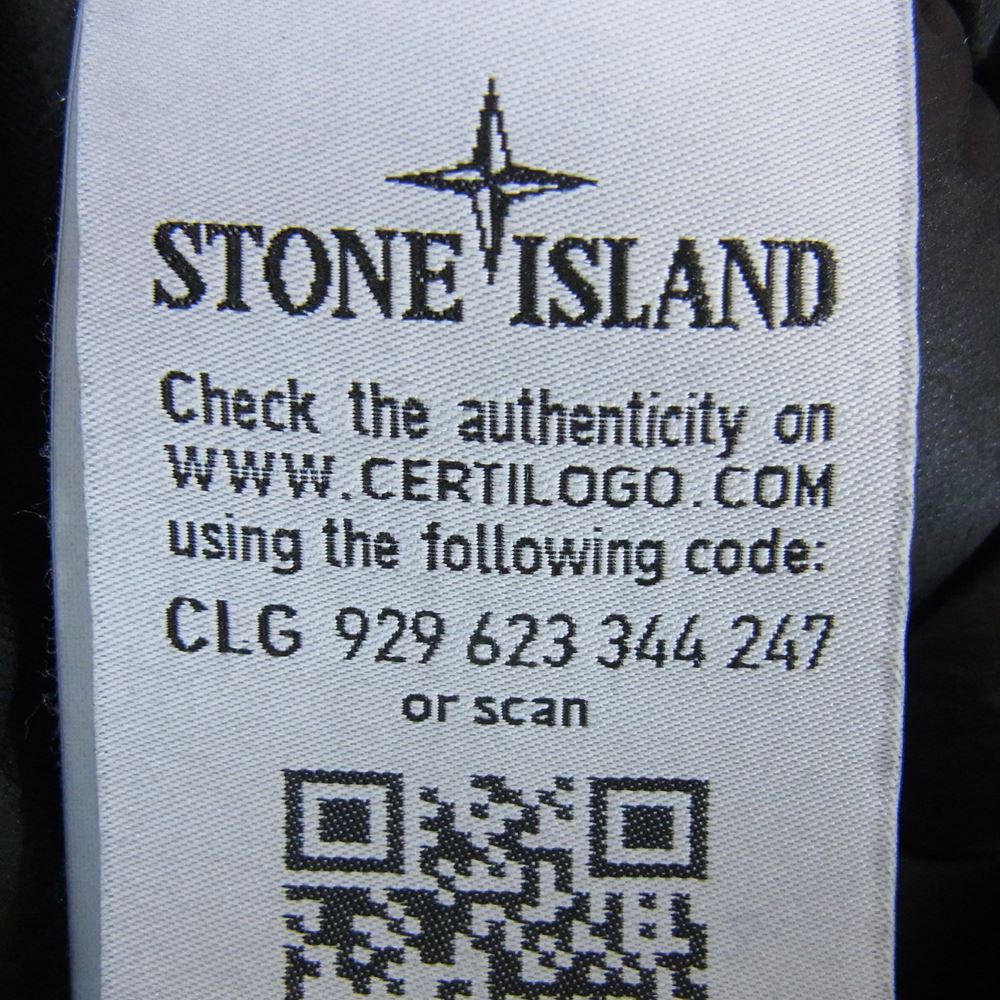 STONE ISLAND ストーンアイランド 6915G0424  G0124 GARMENT DYED MICRO YARN DOWN PACKABLE ダウンベスト ブラック系 L【中古】