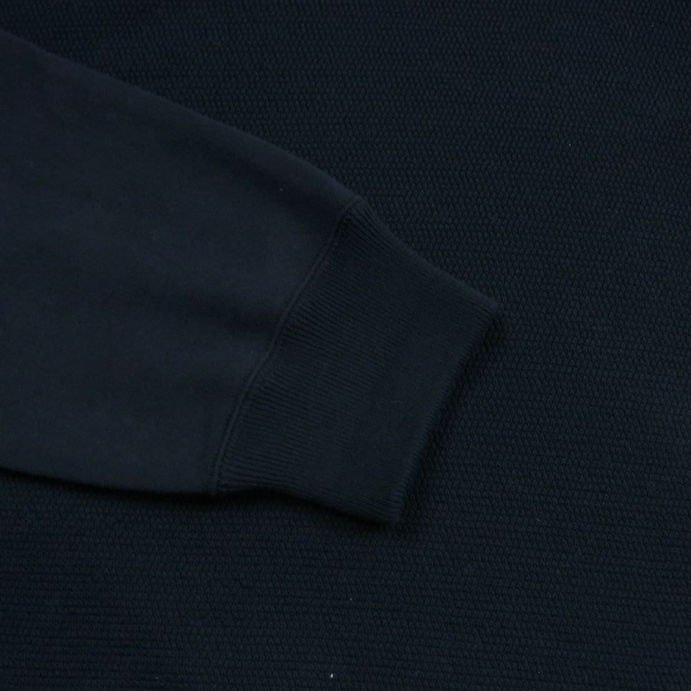 MONCLER モンクレール 21SS G10919C77200 GIROCOLLO TRICOT ロゴワッペン 切替 パーカー フーディ トルコ製 ダークネイビー系 L【中古】