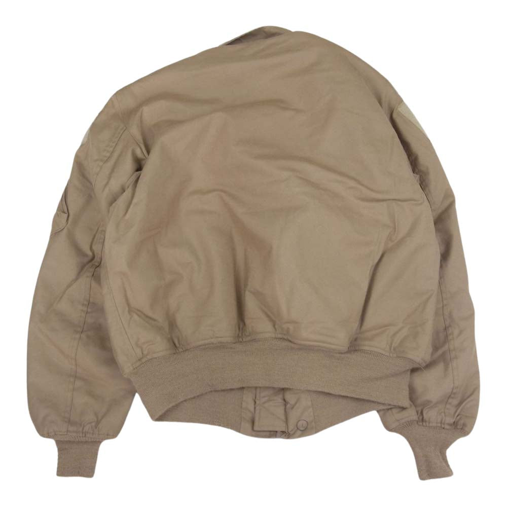 ユーエスアーミー 米軍 2014年度会計 CWU45P Valley Apparel バレイアパレル フライトジャケット ミリタリージャケット カーキ ベージュ系 L【中古】