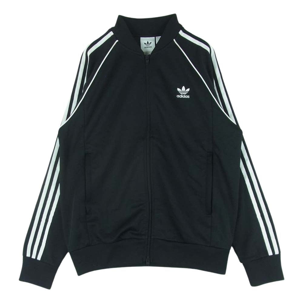adidas アディダス オリジナルス 3ストライプ ライン トラック ジャケット ジャージ パキスタン製 ブラック系 サイズ表記なし【中古】