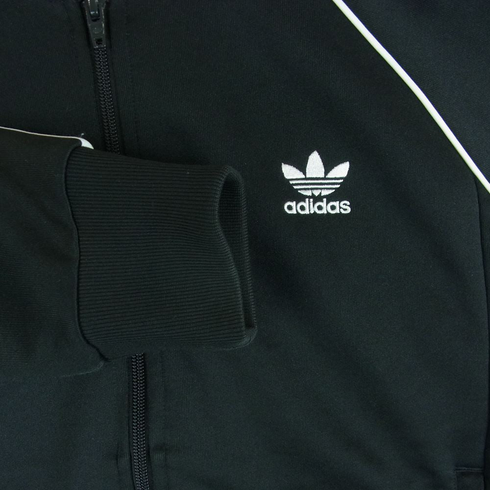 adidas アディダス オリジナルス 3ストライプ ライン トラック ジャケット ジャージ パキスタン製 ブラック系 サイズ表記なし【中古】