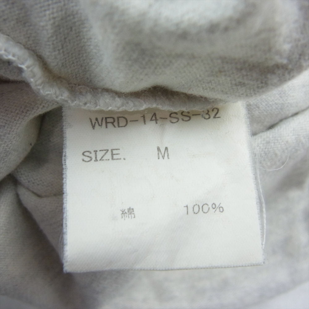 WEIRDO ウィアード WRD-14-SS-32 ヘンリーネック 袖ストライプ 長袖 Tシャツ グレー系 ダークネイビー系 M【中古】