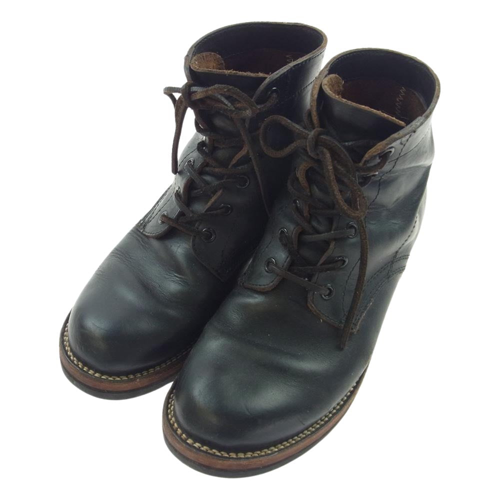 スローウェアライオン レザー ワーク ブーツ ブラック系【中古】