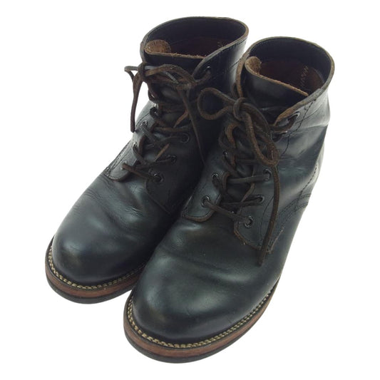 スローウェアライオン レザー ワーク ブーツ ブラック系【中古】