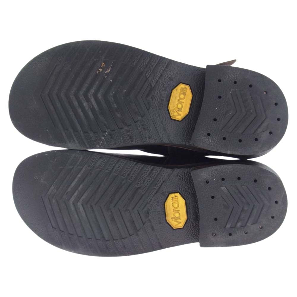 スローウェアライオン 茶芯 レザー エンジニア ブーツ ブラック系 S【中古】