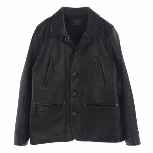 BY GLADHAND バイグラッドハンド byGH-12-FW-01 カウレザー カーコート ジャケット ブラック系 M【中古】