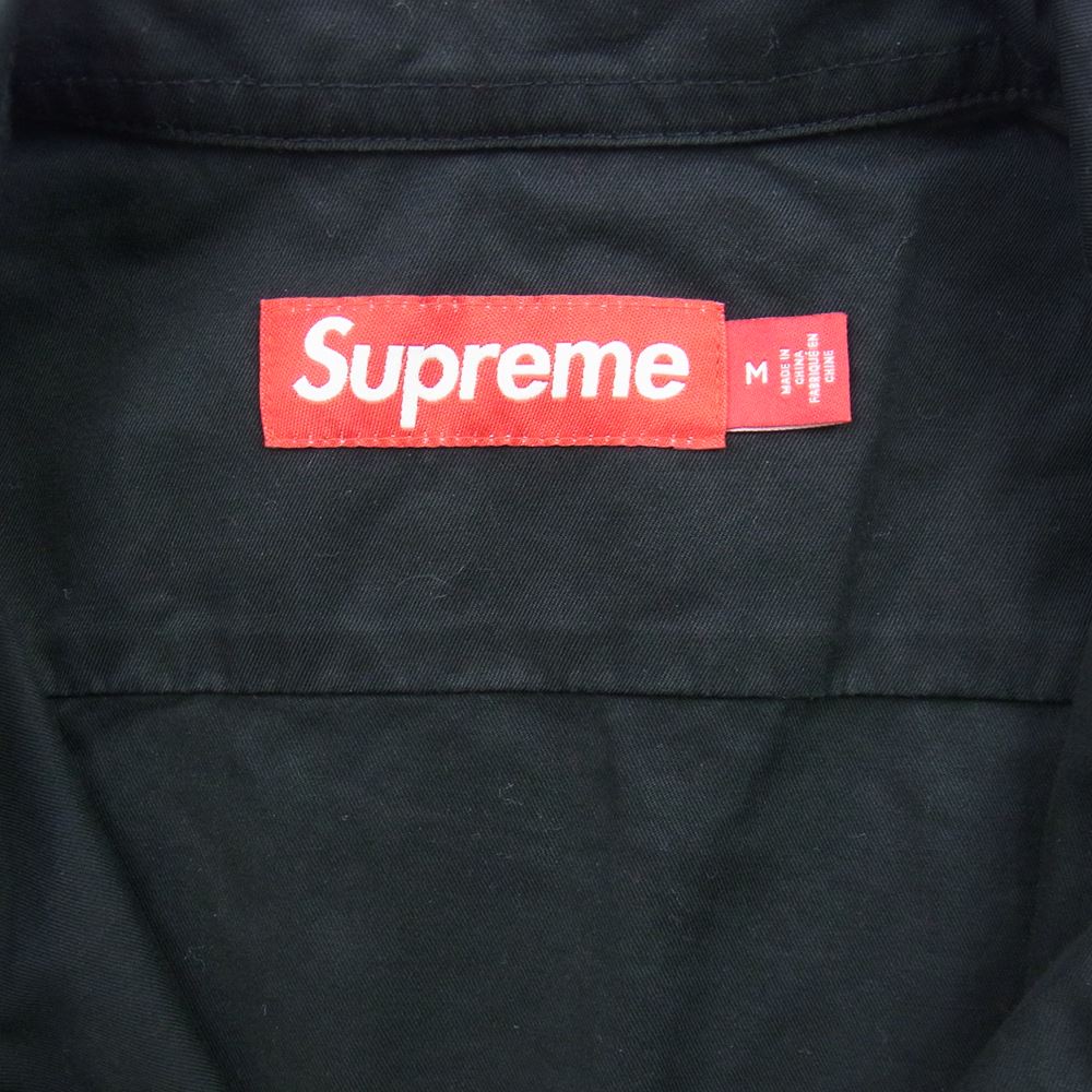 Supreme シュプリーム 23AW Small Box Shirt スモール ボックス ロゴ ボタンダウン シャツ ブラック系 M【美品】【中古】
