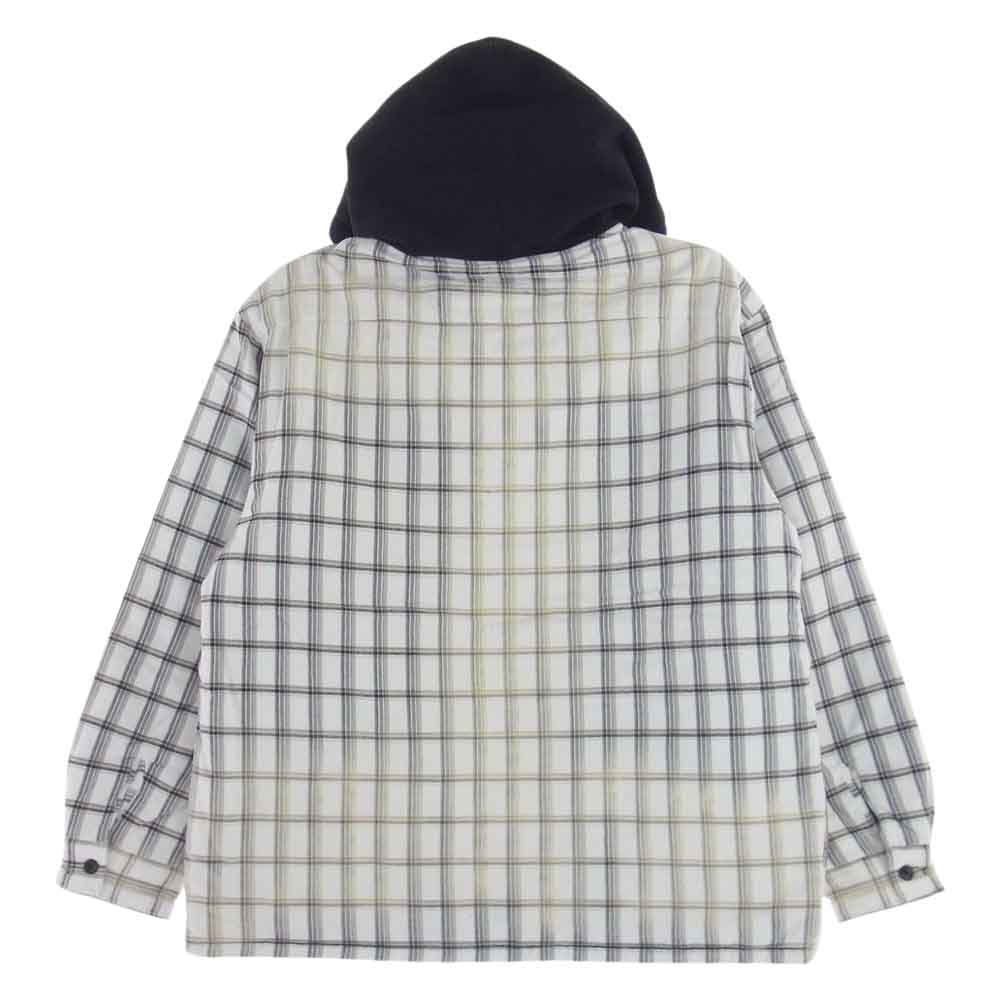 Supreme シュプリーム 23AW Dickies Plaid Hooded Zip Up Shirt  ディッキーズ プレイド フーデッド ジップ アップ シャツ オフホワイト系 M【新古品】【未使用】【中古】