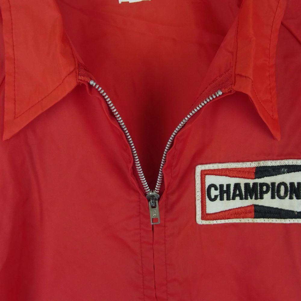 チャンピオンプラグ ヴィンテージ 70s ナイロン ジャケット レッド系【中古】