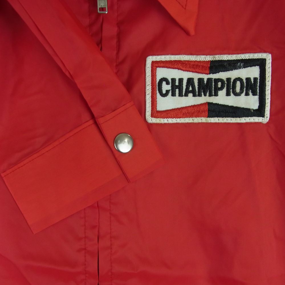 チャンピオンプラグ ヴィンテージ 70s ナイロン ジャケット レッド系