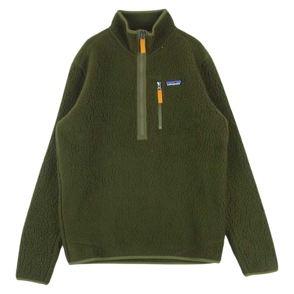 patagonia パタゴニア 18AW 22810 18年製 RETRO PILE PULLOVER レトロ パイル プルオーバー フリース ジャケット カーキ系 S【中古】