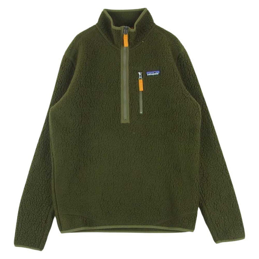 patagonia パタゴニア 18AW 22810 18年製 RETRO PILE PULLOVER レトロ パイル プルオーバー フリース ジャケット カーキ系 S【中古】