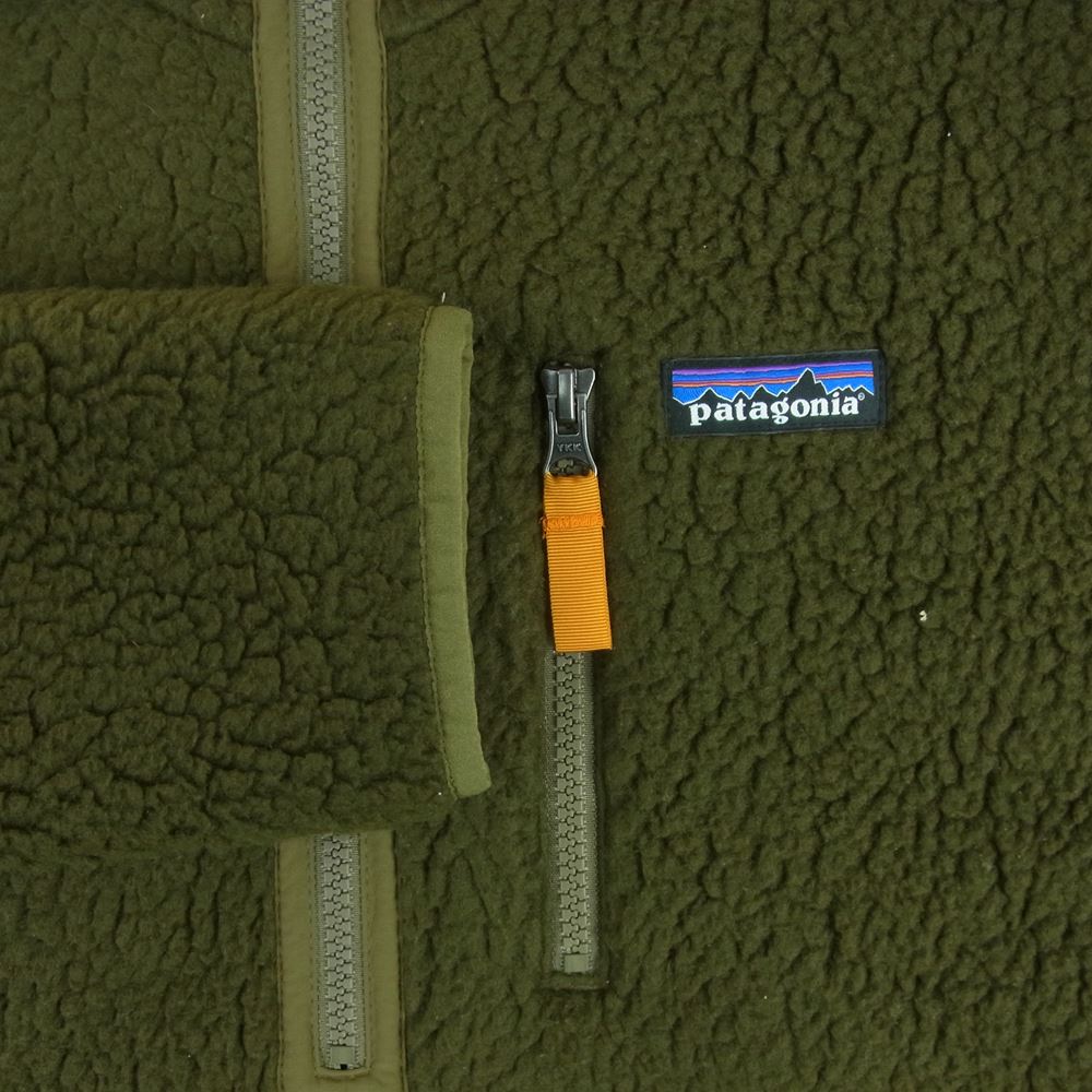 patagonia パタゴニア 18AW 22810 18年製 RETRO PILE PULLOVER レトロ パイル プルオーバー フリース ジャケット カーキ系 S【中古】