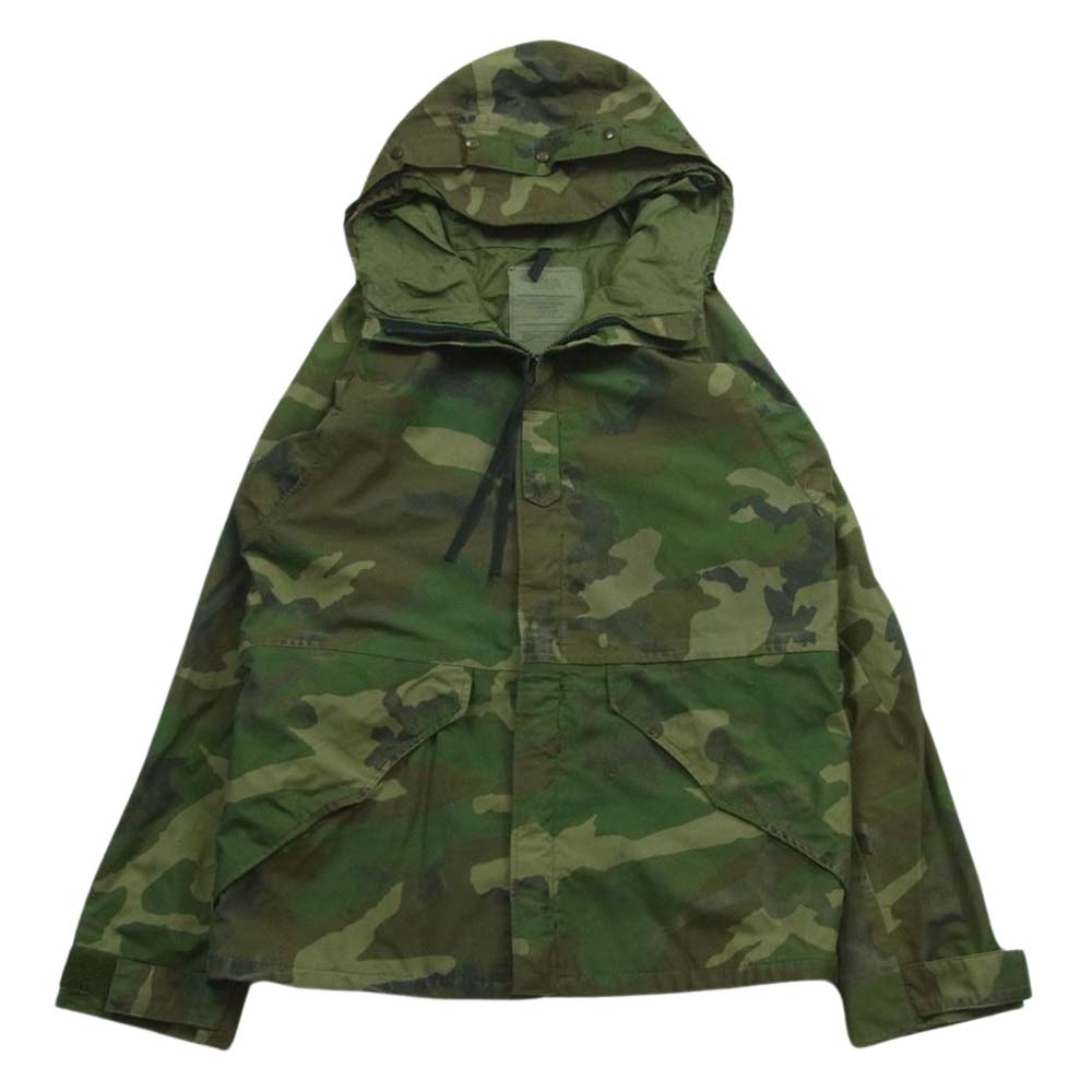 米軍 DLA100-91-C-4232 ヴィンテージ 90s 91年製 ECWCS ゴアテックス パーカー ウッドランドカモ ミリタリー ジャケット カーキ系 S SMALL REGLAR【中古】