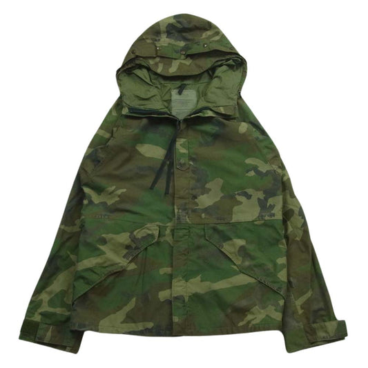 米軍 DLA100-91-C-4232 ヴィンテージ 90s 91年製 ECWCS ゴアテックス パーカー ウッドランドカモ ミリタリー ジャケット カーキ系 S SMALL REGLAR【中古】