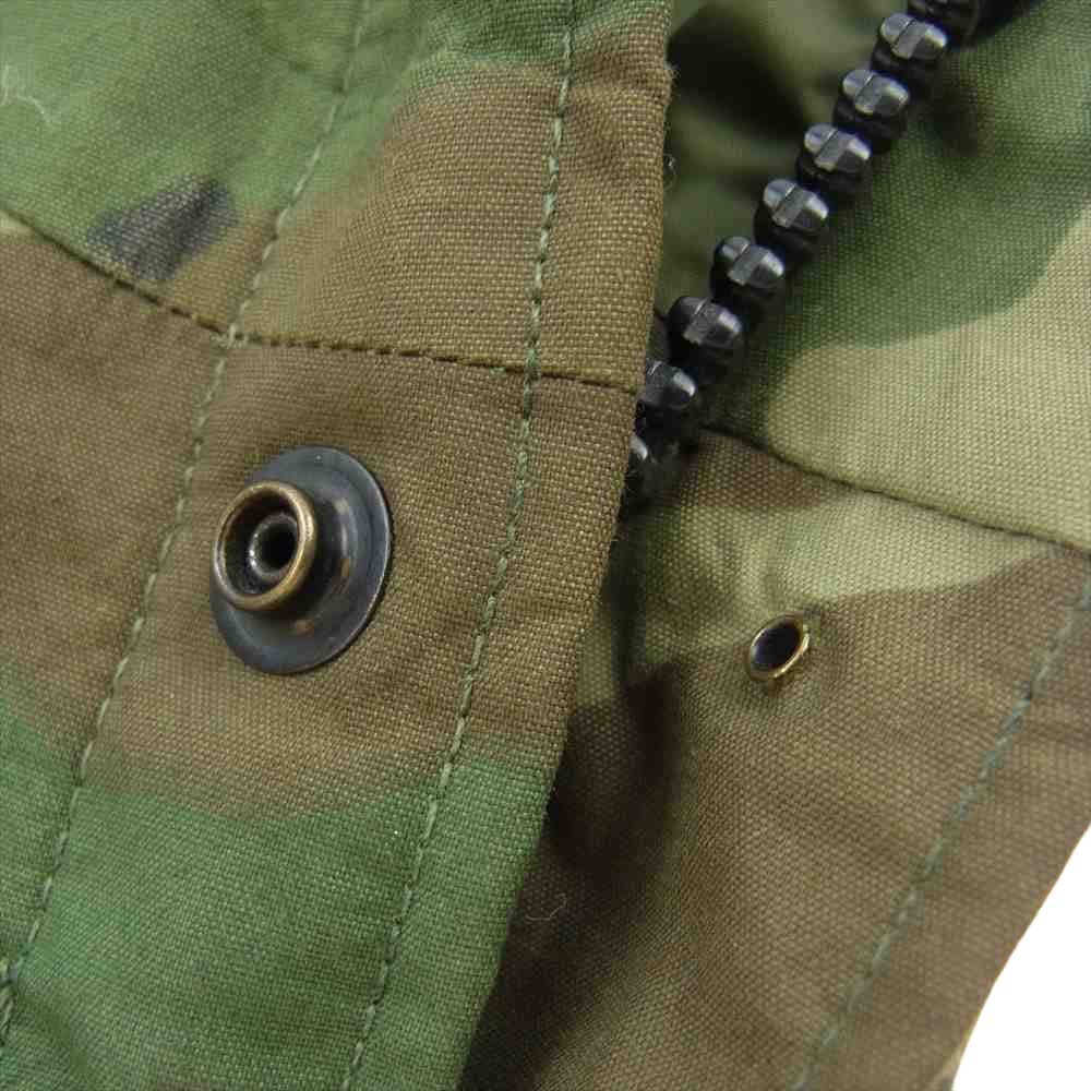 米軍 DLA100-91-C-4232 ヴィンテージ 90s 91年製 ECWCS ゴアテックス パーカー ウッドランドカモ ミリタリー ジャケット カーキ系 S SMALL REGLAR【中古】