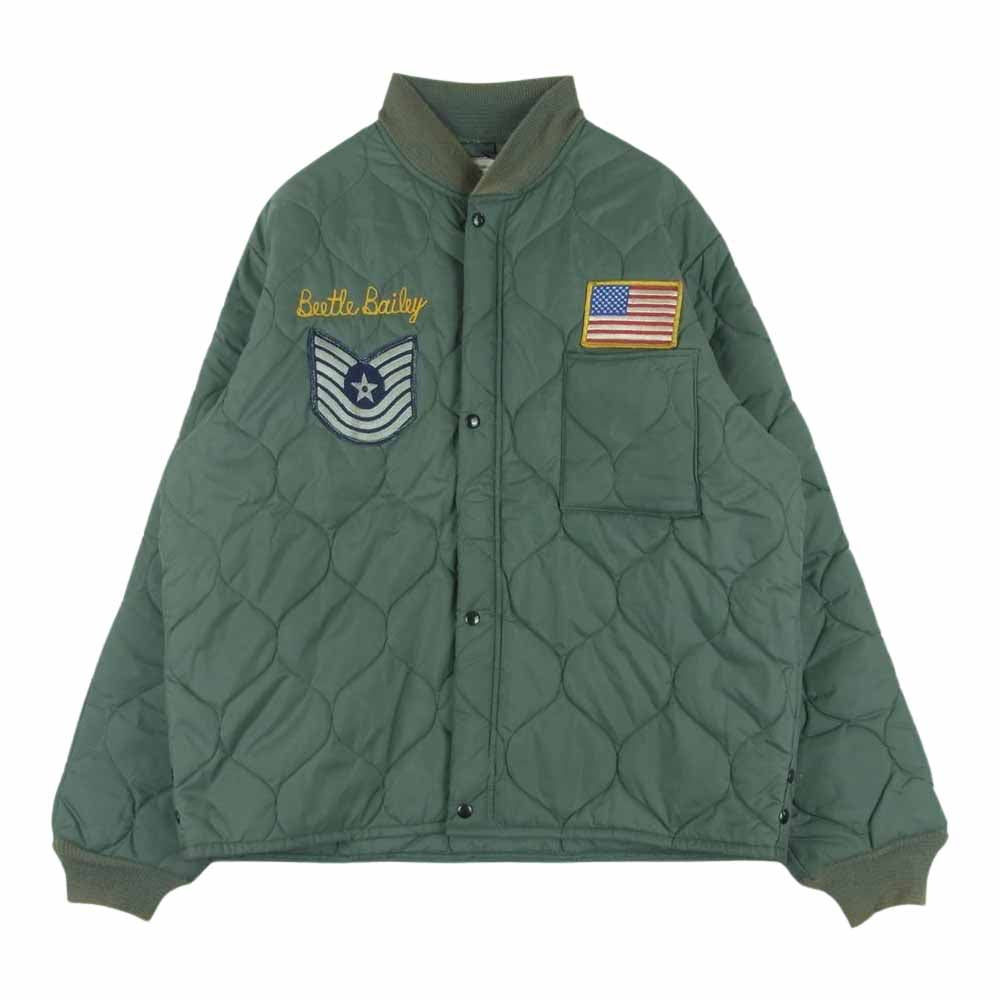 ドクター ロマネリ リメイク キルト CWU-9/P ミリタリー ジャケット アメリカ製 カーキ系 M L【中古】